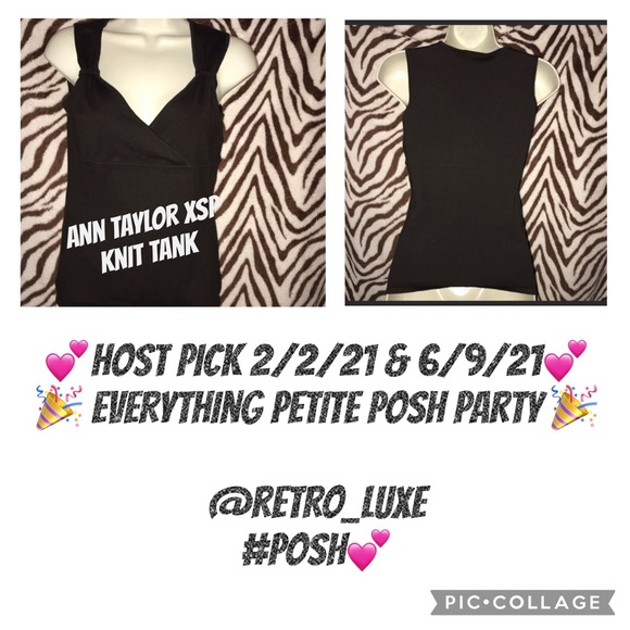 Ann Taylor Petites XSP Dark brown tank top - Picture 5 of 5